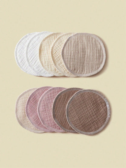 10pcs/Pack Washable Reusable Nursing Pads, Breastfeeding Breast Pads For Nursing Mothers
