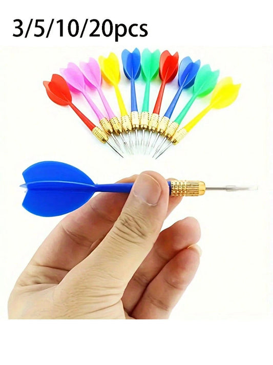 10pcs Random Color Metal Darts, Outdoor Darts Gaming Supplies
