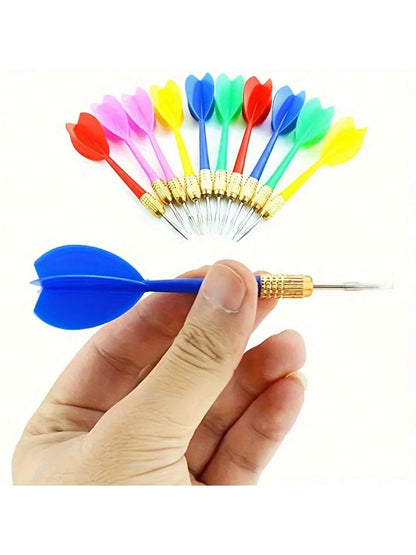 10pcs Random Color Metal Darts, Outdoor Darts Gaming Supplies