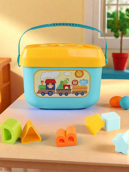 10pcs/Set Assorted Shape Learning Building Blocks Toys, Suitable For Babies Over 18 Months, Including Letter & Shape Blocks, Sorting Games, Montessori Toys, Travel Toys, Bath Toys, Stacking Toys, Sens