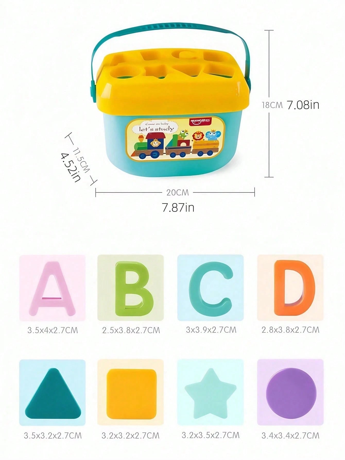 10pcs/Set Assorted Shape Learning Building Blocks Toys, Suitable For Babies Over 18 Months, Including Letter & Shape Blocks, Sorting Games, Montessori Toys, Travel Toys, Bath Toys, Stacking Toys, Sens