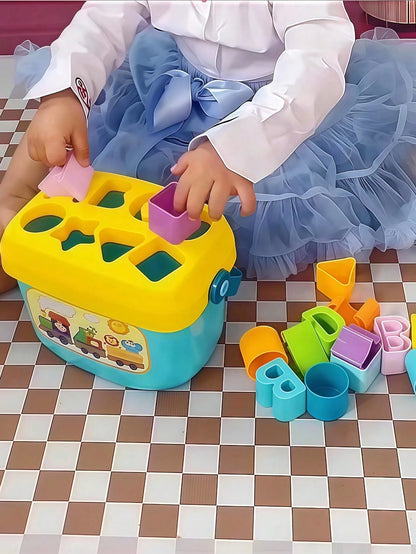 10pcs/Set Assorted Shape Learning Building Blocks Toys, Suitable For Babies Over 18 Months, Including Letter & Shape Blocks, Sorting Games, Montessori Toys, Travel Toys, Bath Toys, Stacking Toys, Sens