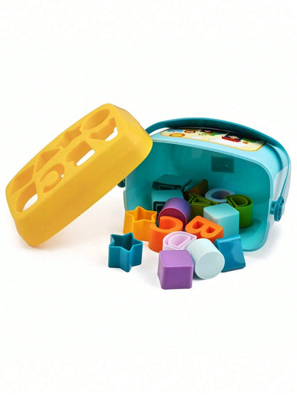 10pcs/Set Assorted Shape Learning Building Blocks Toys, Suitable For Babies Over 18 Months, Including Letter & Shape Blocks, Sorting Games, Montessori Toys, Travel Toys, Bath Toys, Stacking Toys, Sens
