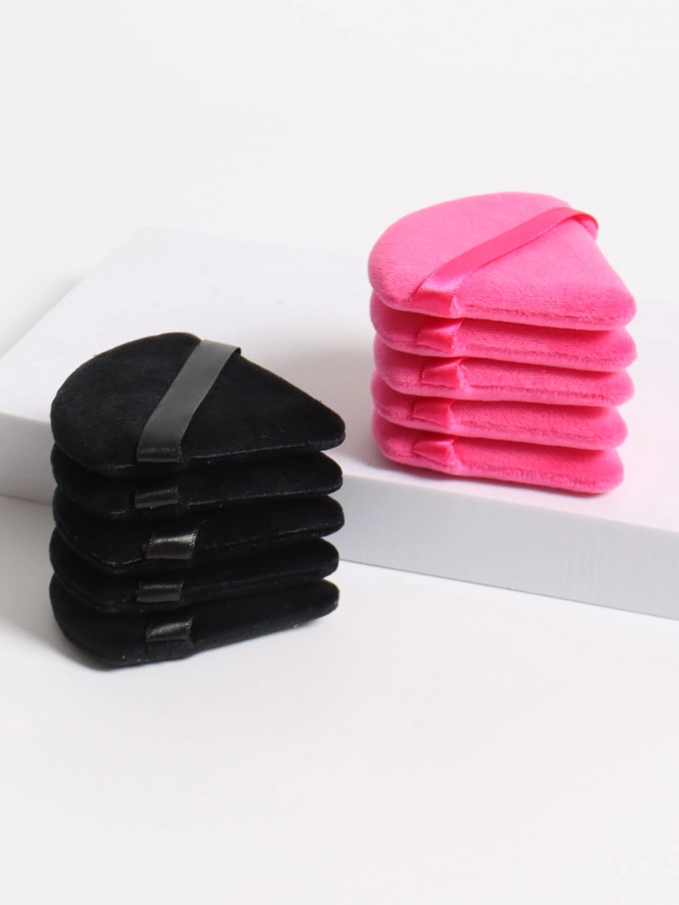 10pcs Triangle Shaped Velvet Loose Powder Puff Designed For Contouring, Eye & Corner Areas, Makeup Sponge Foundation Mixing Container, Suitable For All Skin Types.,Makeup,Cheap,Room Decor,Vanity,Trave