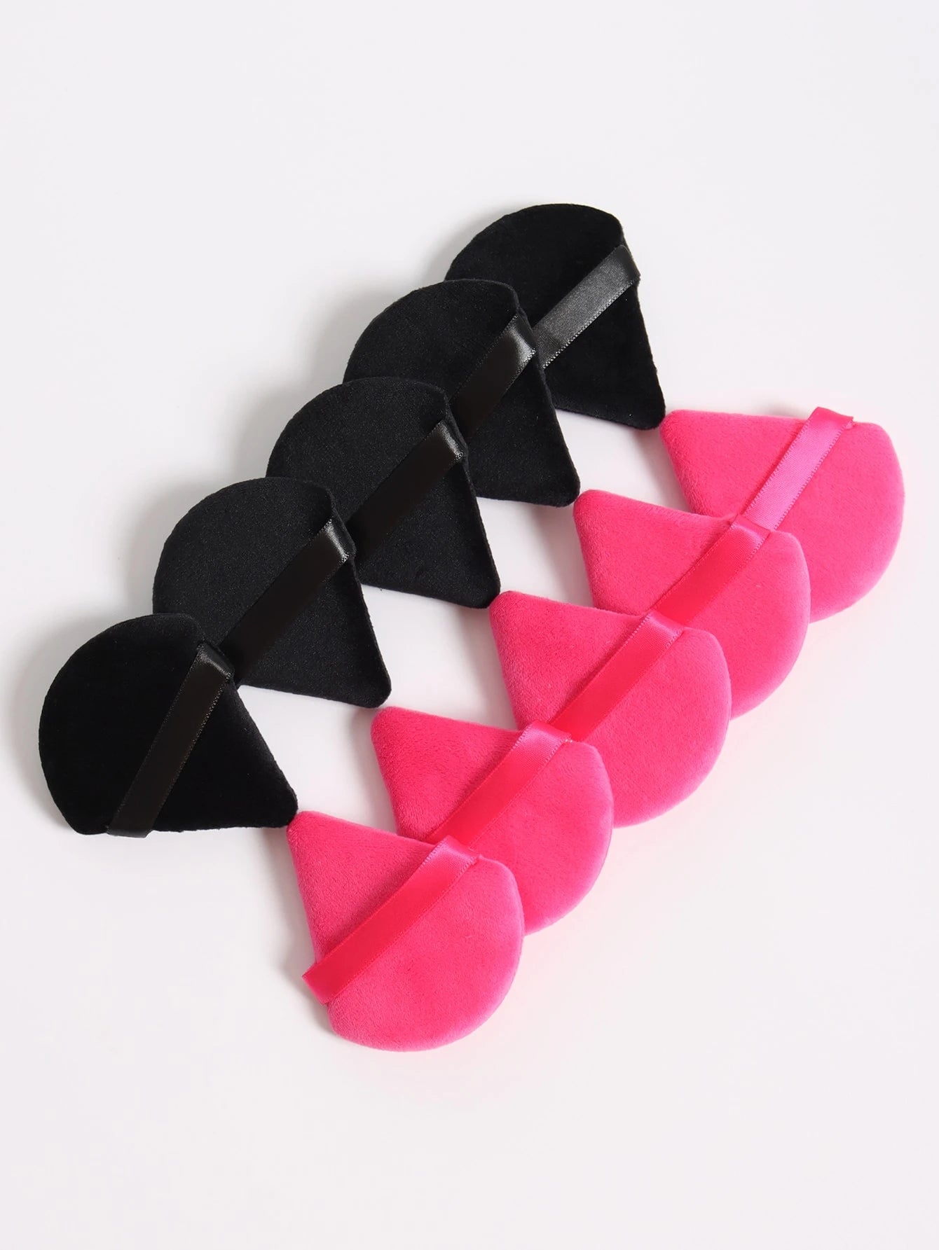 10pcs Triangle Shaped Velvet Loose Powder Puff Designed For Contouring, Eye & Corner Areas, Makeup Sponge Foundation Mixing Container, Suitable For All Skin Types.,Makeup,Cheap,Room Decor,Vanity,Trave