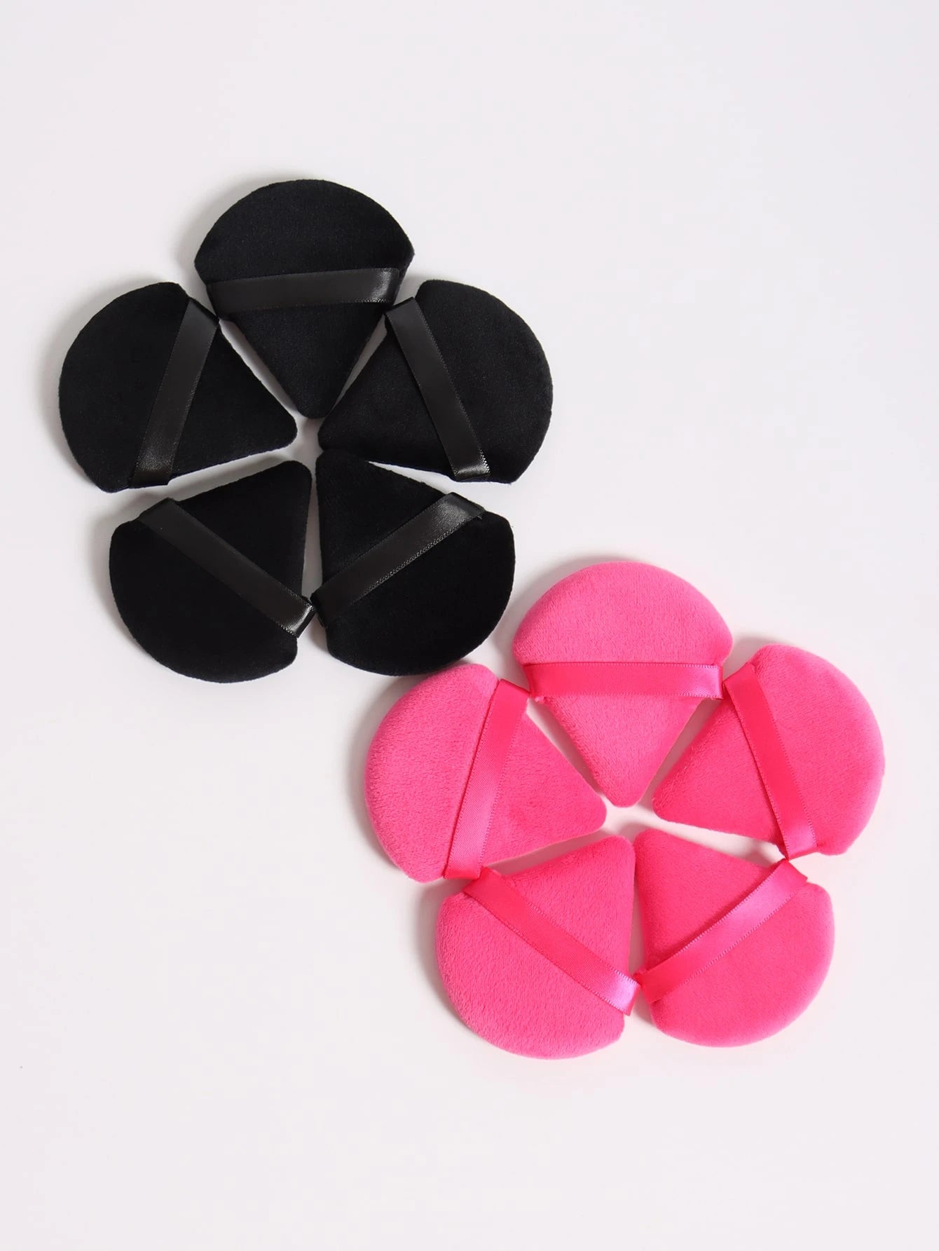 10pcs Triangle Shaped Velvet Loose Powder Puff Designed For Contouring, Eye & Corner Areas, Makeup Sponge Foundation Mixing Container, Suitable For All Skin Types.,Makeup,Cheap,Room Decor,Vanity,Trave
