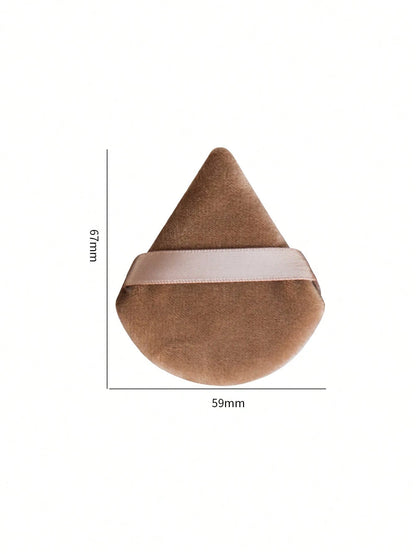 10pcs Triangle Velvet Pink Makeup Sponges For Foundation, Suitable For All Skin Types, Beginners, Ideal For Wet And Dry Powder Application, Lightweight And Washable,Makeup,Cheap,Room Decor,Vanity,Trav