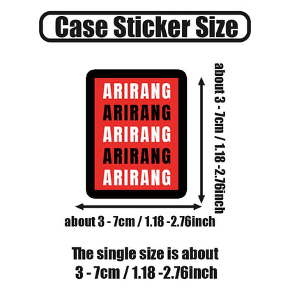 110pcs ARMY OT7, ARIRANG BTSARMY,, JHOPE,,, V, Themed Stickers, Graffiti Planner, Water Bottle, Laptop Stickers, Suitable For Luggage, Laptop, Bicycle, Motorcycle, Stationery, Scooter, Furniture