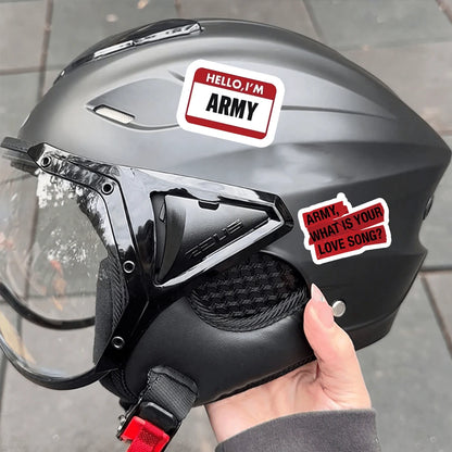 110pcs ARMY OT7, ARIRANG BTSARMY,, JHOPE,,, V, Themed Stickers, Graffiti Planner, Water Bottle, Laptop Stickers, Suitable For Luggage, Laptop, Bicycle, Motorcycle, Stationery, Scooter, Furniture