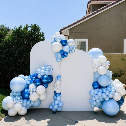 115pcs Blue Balloon Arch Set, Suitable For Wedding, Bride, Gift, Baby Shower, Birthday Party Decoration, Foil Sequin Balloons