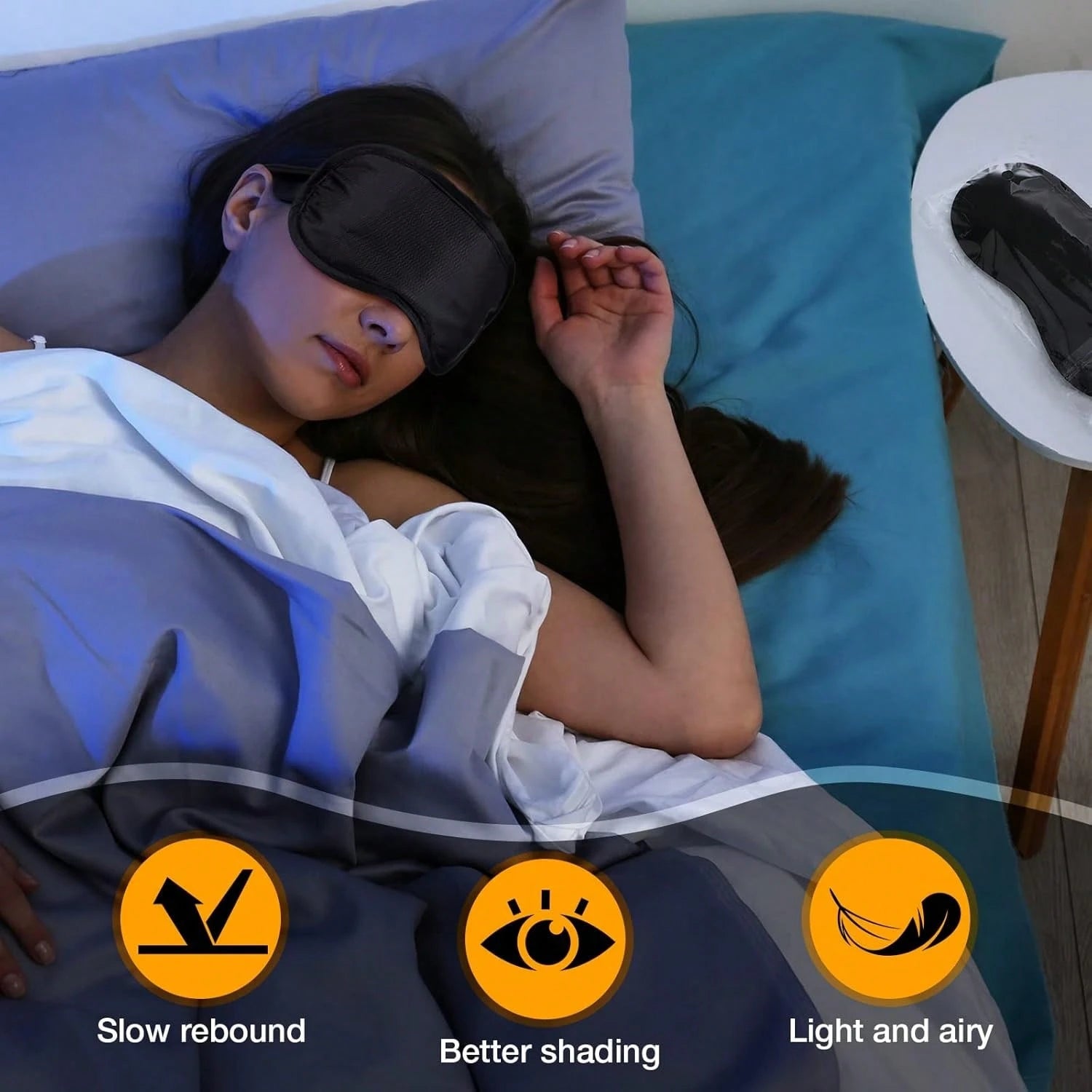 12/6/2/1 Pack Blindfold Eye Mask Cover Sleep Mask For Team Games Travel Sleep Party Supply With Adjustable Strap For Women Men Kids, Black,School,Back To School,Travel,Travel Essentials,Home Essential