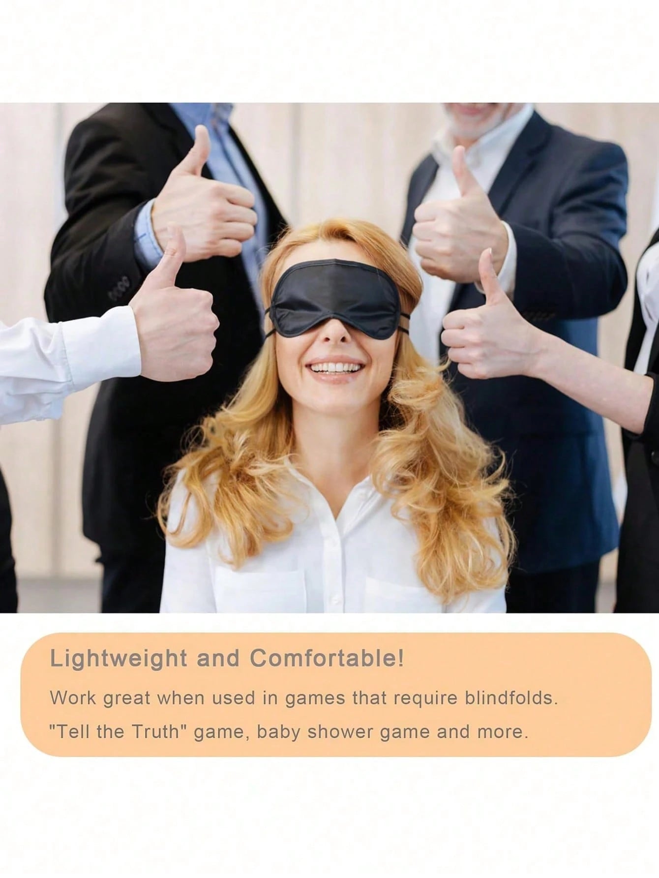 12/6/2/1 Pack Blindfold Eye Mask Cover Sleep Mask For Team Games Travel Sleep Party Supply With Adjustable Strap For Women Men Kids, Black,School,Back To School,Travel,Travel Essentials,Home Essential