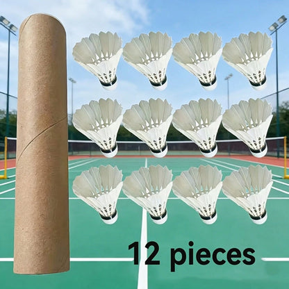 12-Piece Durable Badminton Set- Indoor And Outdoor Sports Balls, Youth Sports Training Balls, Fitness Competition Supplies