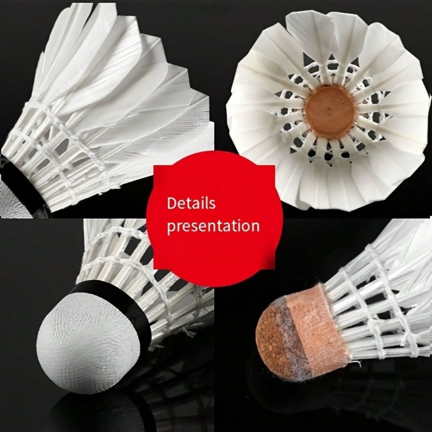 12-Piece Durable Badminton Set- Indoor And Outdoor Sports Balls, Youth Sports Training Balls, Fitness Competition Supplies