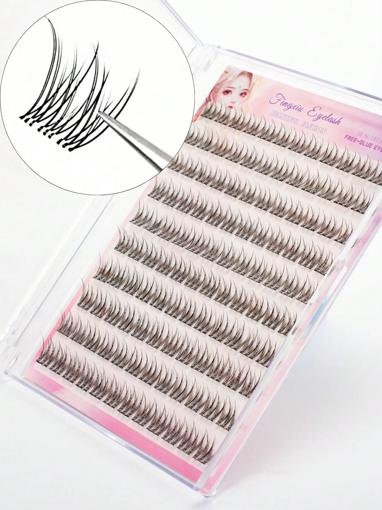 120Pcs Self-Adhesive Mermaid Lashes, No Glue Needed DIY, Curled & Natural Extended Appearance, Shiny Eyes, Soft & Comfortable Fuller Dramatic Eyelash Shape. Lightweight & Reusable, Perfect Makeup, Gre