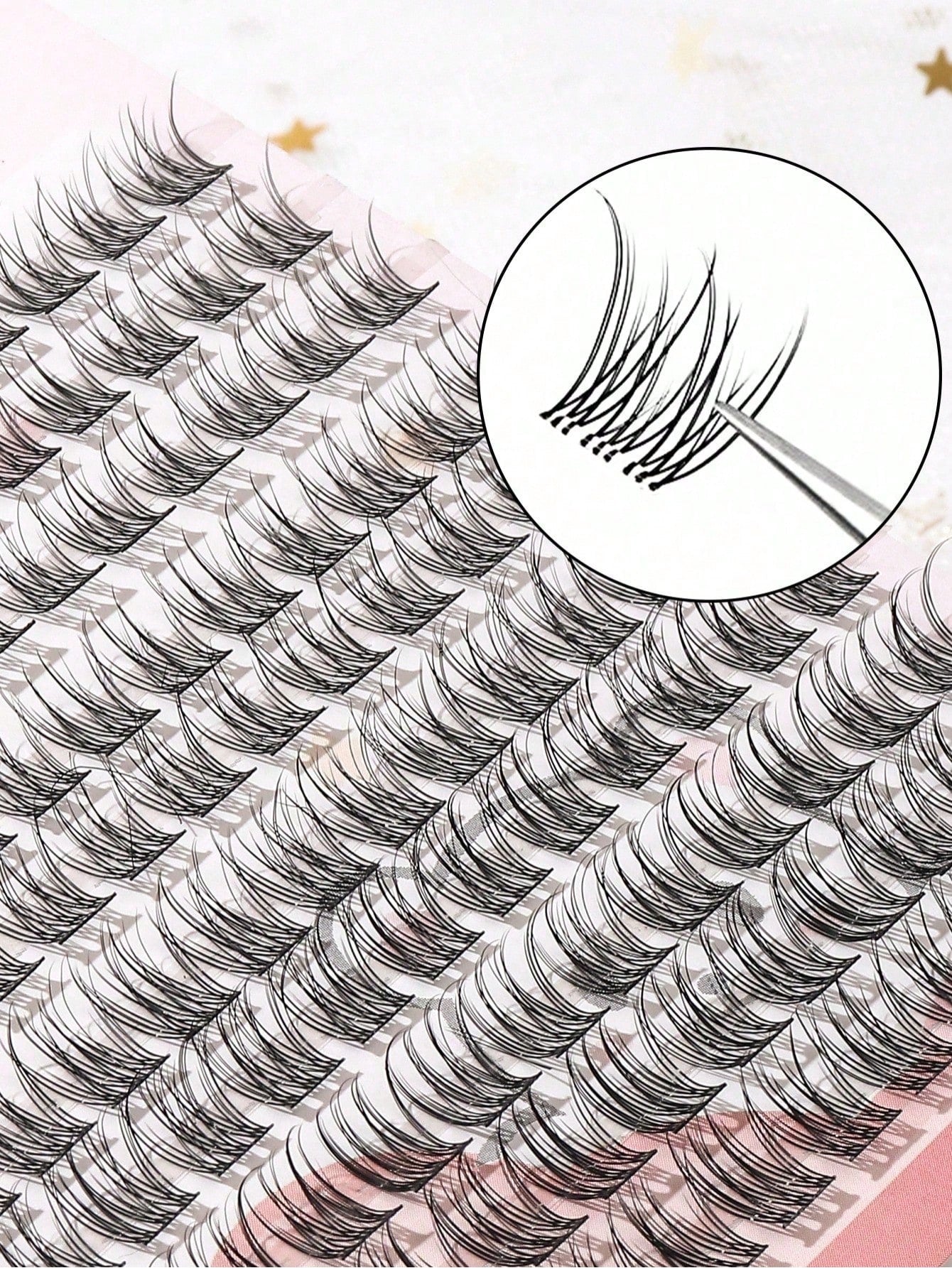 120Pcs Self-Adhesive Mermaid Lashes, No Glue Needed DIY, Curled & Natural Extended Appearance, Shiny Eyes, Soft & Comfortable Fuller Dramatic Eyelash Shape. Lightweight & Reusable, Perfect Makeup, Gre