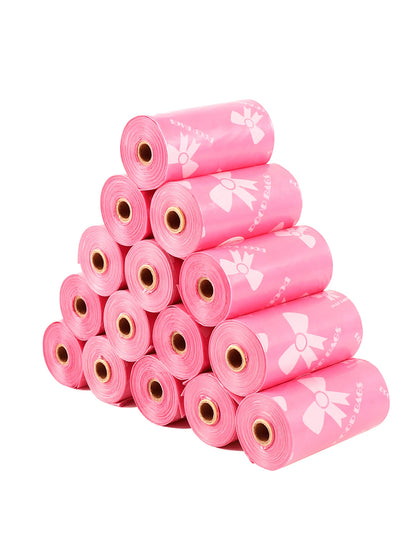 120pcs Thick Pet Waste Poop Bags, Leakproof Polyethylene Garbage Bags With Unique Patterns, Suitable Colors For Dogs & Cats, Multipurpose Cleaning Bags, Holiday & Christmas Gifts