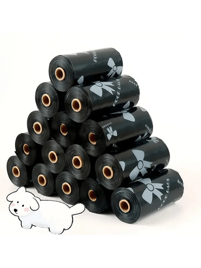 120pcs Thick Pet Waste Poop Bags, Leakproof Polyethylene Garbage Bags With Unique Patterns, Suitable Colors For Dogs & Cats, Multipurpose Cleaning Bags, Holiday & Christmas Gifts