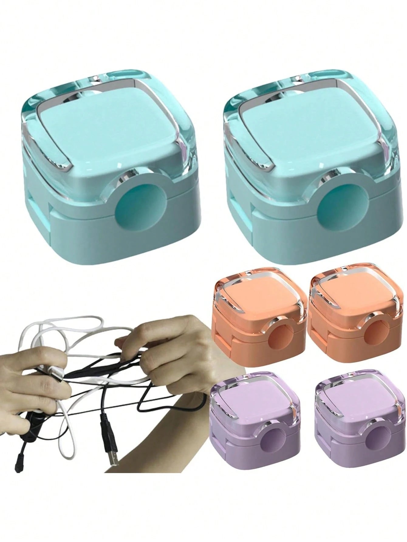12pcs/6pcs/1pc/3pcs Magnetic Cable Clips, Magnetic Desktop Cable Clips, Slot-Style Cable Clips- Cable Organizer, Cable Management, Cable Organizing Clips, Cable Holders, Desktop Cable Organizer, Char