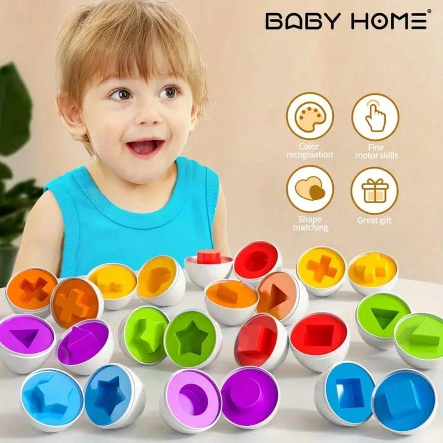12pcs Egg Educational Matching Early Childhood Education Toy,Simulated Disassembly Eggs, Egg Filling Toy, Not Electrical, No ElectricityNeededchristmas Stocking Stuffers, Christmas Stocking Stuffers