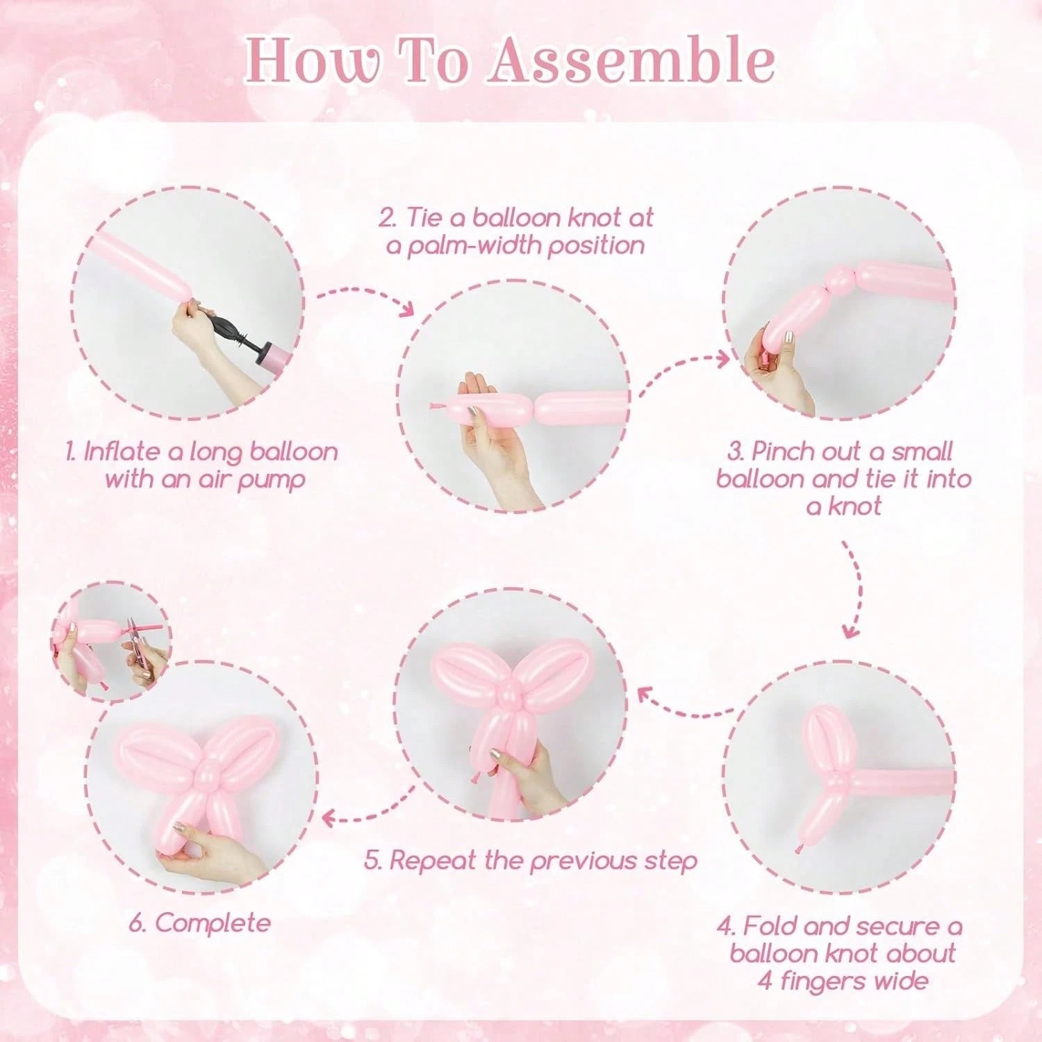 139pcs Pink Bow Balloon Arch Kit With Clear Light Pearl Pink And White Balloons For Bow Themed Bridal Baby Shower Wedding Birthday Party Decorations