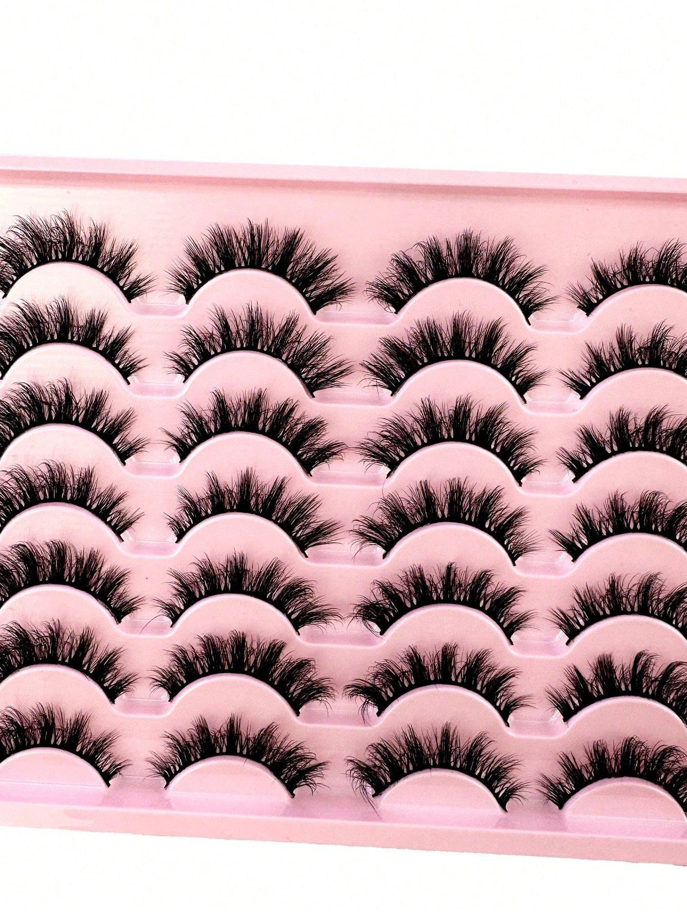 14 Pairs Comic Style Faux Mink Cat Eye False Eyelashes Natural Thick Voluminous False Eyelashes Travel Essential Makeup Tools