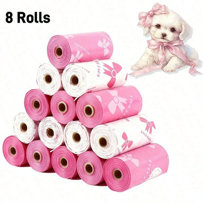 150 Count Extra Thick Dog Waste Bags, Leak-Proof Polyethylene Trash Bags, Unique Patterns, Beautiful Colors, Suitable For Cats And Dogs, Adorable Pet Cleaning Supplies, Multi-Purpose Cleaning Bags, Va
