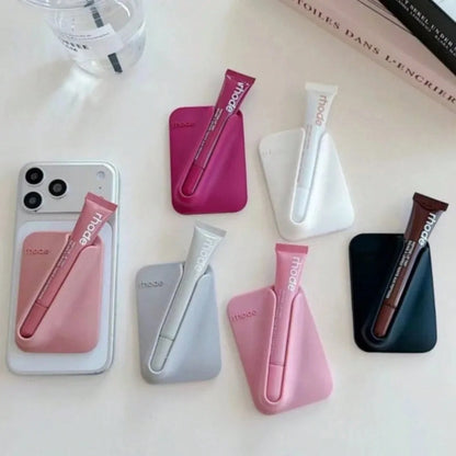 17 15 16 14 13 12 11 Pro Rhod Magnetic LIP Lip Holder With Gloss Phone Cases,Magnetic Lip Gloss Storage Glossy Phone Case For Series 17, 15, 16, 14, 13, 12, 11 With Single Magnetic Patch Or Storage P