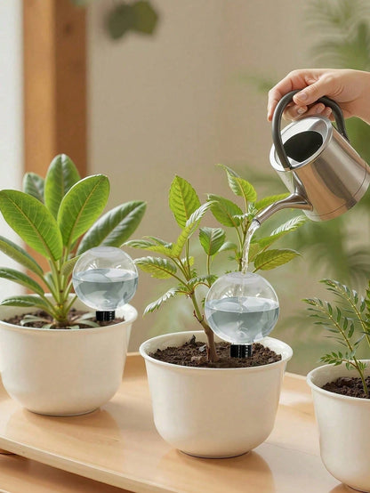 17.5oz Automatic Slow Release Plant Watering System, Indoor/Outdoor Gardening Tool, No Electricity Needed, Suitable For Succulents And Fresh Flowers, Self-Watering Decor, Gift For Plant Lovers