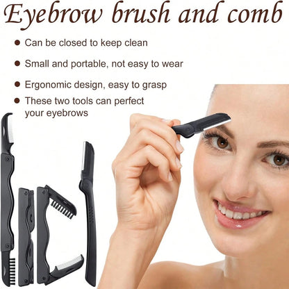 17 Pcs Black Eyelash Curler Set, Equipped With Eyelash Curler, Eyelash Comb, Separator, Extension Tweezers, Scissors, Eyelash Applicator, Trimmer, Silicone Replacement Pad, Portable Multifunctional Ey