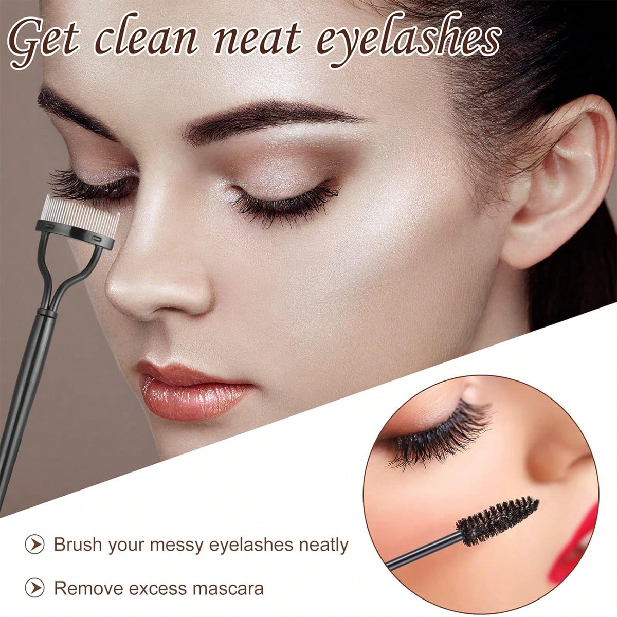 17 Pcs Black Eyelash Curler Set, Equipped With Eyelash Curler, Eyelash Comb, Separator, Extension Tweezers, Scissors, Eyelash Applicator, Trimmer, Silicone Replacement Pad, Portable Multifunctional Ey