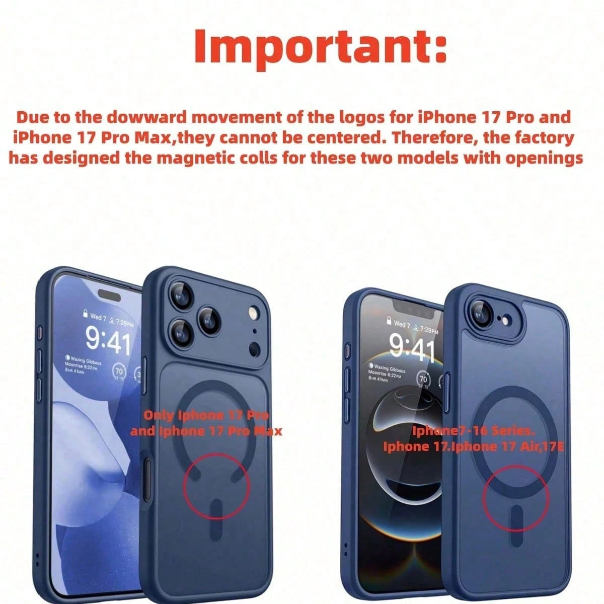 17E 16E 17 Air 16 15 14 13 12 11 Plus Pro Max Matte Translucent Magnetic Protective Case, Lens Protection Anti-Drop Phone Case
