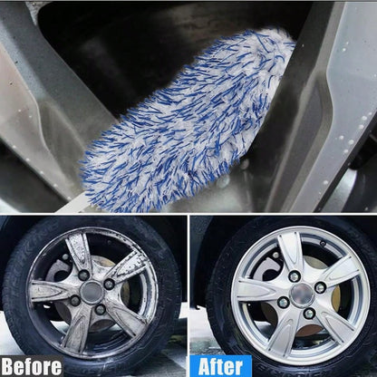 17in Auto Car Wheel Brush Detailing Tool Wash Cleaning Set Rims Tire Seat Engine-Car Wheel Brush