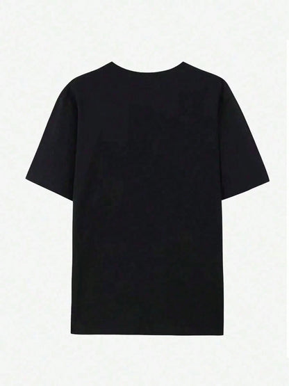 180g Loose Single-Sided Short-Sleeved Pure Cotton Printed T-Shirt Tops Pure Cotton Short-Sleeved 100% " Cat Coffee Women's Short Sleeve Graphic"