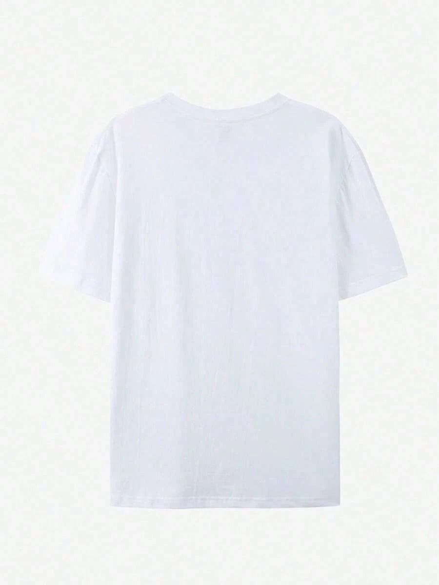 180g Loose Single-Sided Short-Sleeved Pure Cotton Printed T-Shirt Tops Pure Cotton Short-Sleeved 100% " Cat Coffee Women's Short Sleeve Graphic"