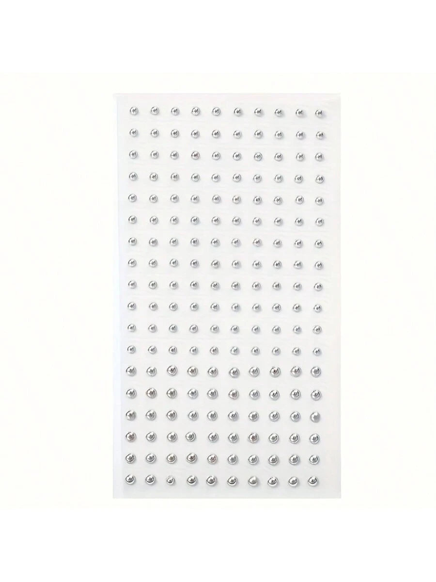 180pcs Waterproof Faux Piercing Set- Self-Adhesive Lip, Eyebrow, Nose And Navel Rings