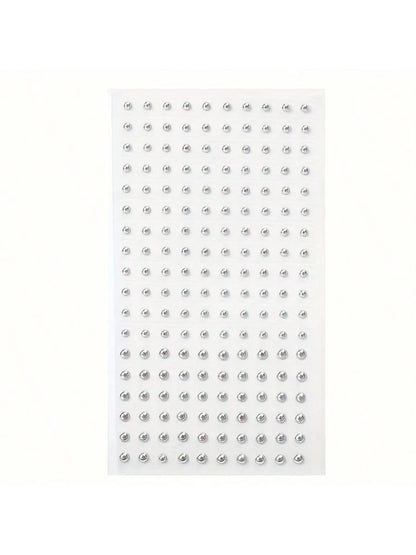180pcs Waterproof Faux Piercing Set- Self-Adhesive Lip, Eyebrow, Nose And Navel Rings