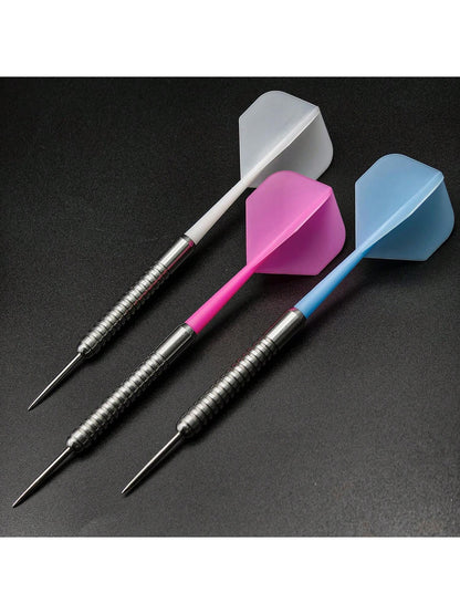 18pcs/Set Colorful 2BA High Hardness Semi-Transparent Dart Flights- Customizable Colors- Fit & Non-Deformation Material- Improve Accuracy & Control,Adult Party Games Suitable For Halloween/Christma