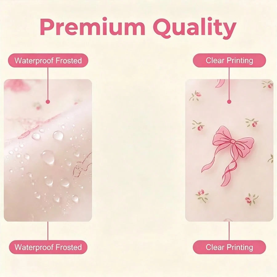 18pcs Transparent Floral Bow Zipper Storage Bags, [11 Inches/115.7 Inches], Suitable For Men And Women, Clothes, Socks, Toiletries, Towels, Space-Saving And Durable, Perfect For Suitcases, Drawers, Ba