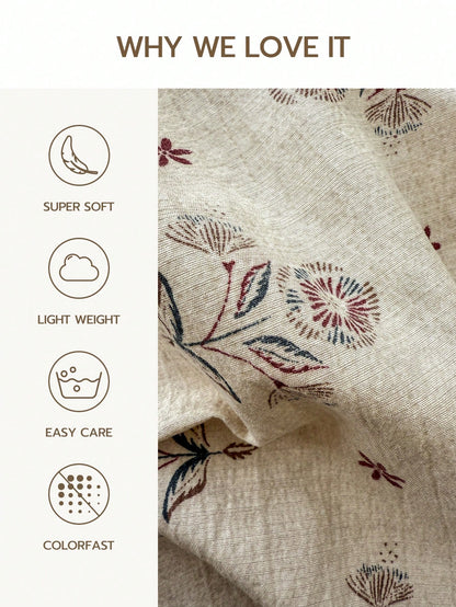 1pc, 100% Polyester Linen-Like Fabric, Hidden Zipper, Decorative Pillow Cover, No Filling, Suitable For Living Room, Dining Room And Bedroom Decor, Soft And Comfortable, Minimalist Style.
