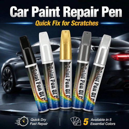 1Pc 12ML Universal Car Scratch Repair Pen, Auto Touch Up Paint Pen For Car Care, Quick Fix Scratches And Chips, Portable Auto Paint Marker For Daily Commute And Travel, Gray