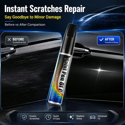 1Pc 12ML Universal Car Scratch Repair Pen, Auto Touch Up Paint Pen For Car Care, Quick Fix Scratches And Chips, Portable Auto Paint Marker For Daily Commute And Travel, Gray