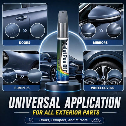 1Pc 12ML Universal Car Scratch Repair Pen, Auto Touch Up Paint Pen For Car Care, Quick Fix Scratches And Chips, Portable Auto Paint Marker For Daily Commute And Travel, Gray
