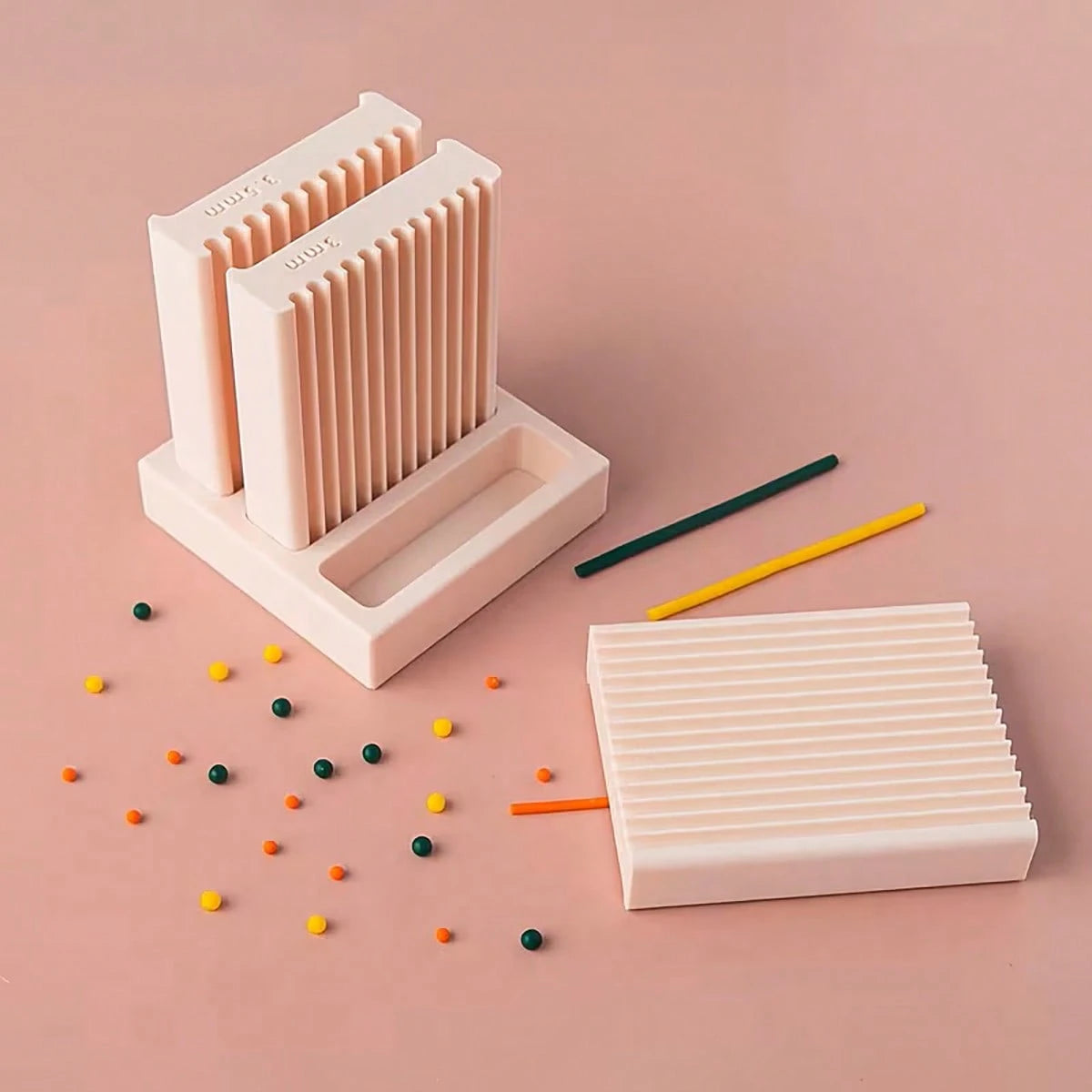 1pc/12pcs Soft Clay Shaping Tools, Can Make Spherical And Strip-Shaped Clay, Jewelry Making Set, DIY Earrings, Earrings, Pendants, Hair Clips, Jewelry Set, Soft Clay Mold Tools, Round And Long Strip S