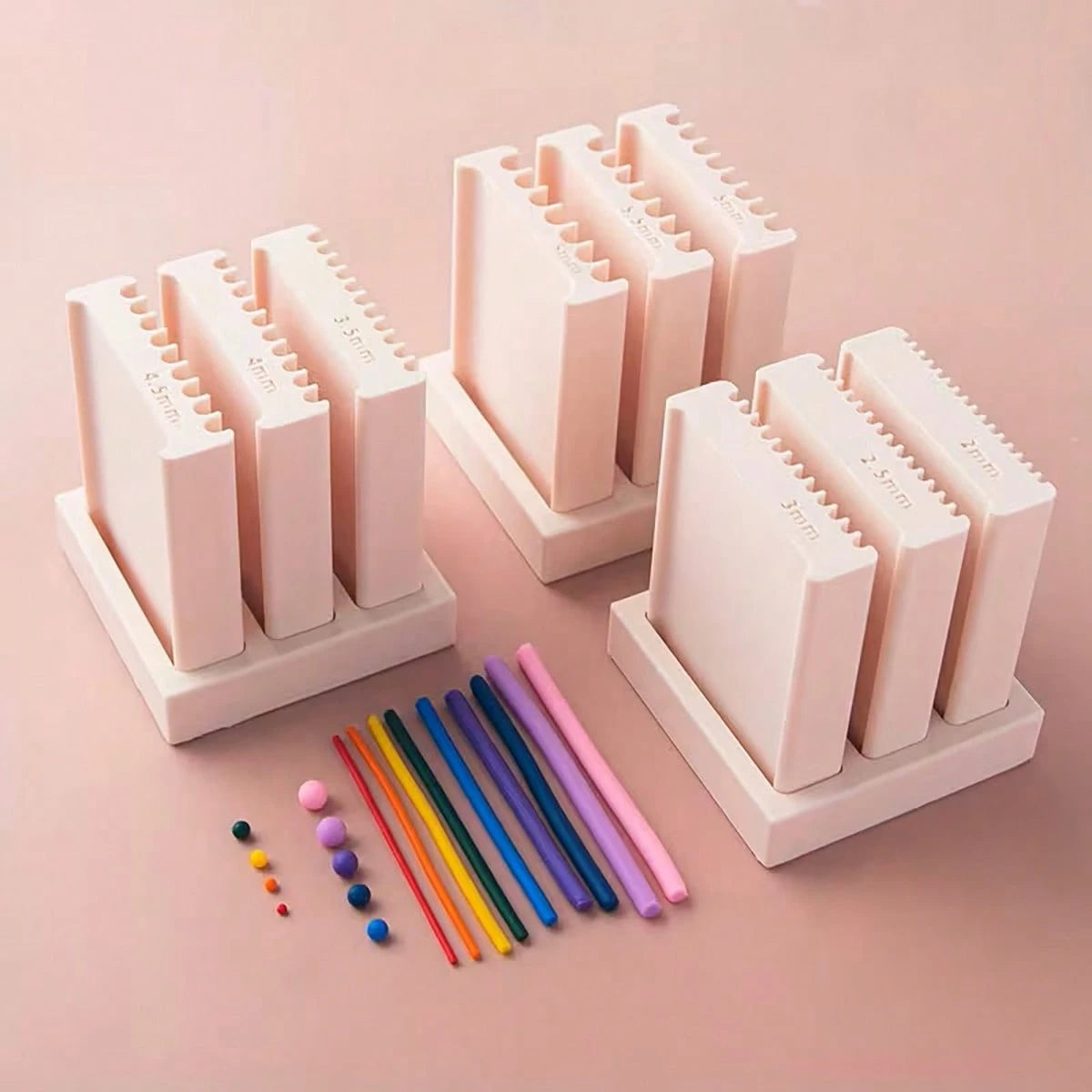 1pc/12pcs Soft Clay Shaping Tools, Can Make Spherical And Strip-Shaped Clay, Jewelry Making Set, DIY Earrings, Earrings, Pendants, Hair Clips, Jewelry Set, Soft Clay Mold Tools, Round And Long Strip S