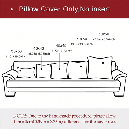 1pc/2pcs Bohemian Striped Throw Pillow Cover (Insert Not Included), Soft Plush Corduroy Solid Color Decorative Square Pillow Case, Suitable For Holiday, Sofa, Bedroom, Bed, All Seasons Use.