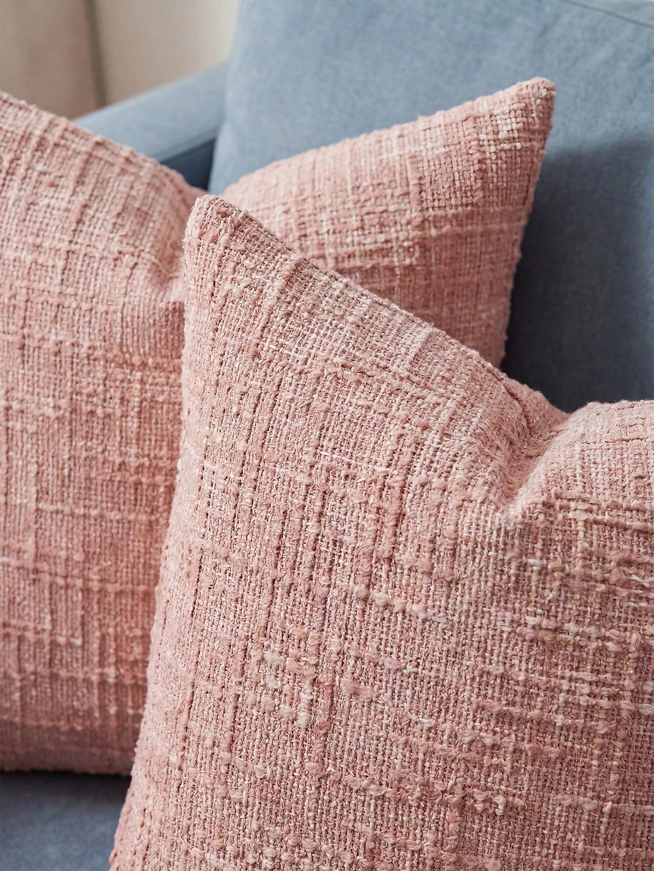 1PC/2PCS Halloween, Halloween Decoration, Watermelon Pink Textured Chenille Pillow Case 400gsm High Weight Double-Sided Same Material Soft Sofa Cushion Cover Without Insert