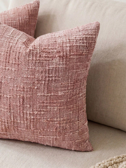 1PC/2PCS Halloween, Halloween Decoration, Watermelon Pink Textured Chenille Pillow Case 400gsm High Weight Double-Sided Same Material Soft Sofa Cushion Cover Without Insert