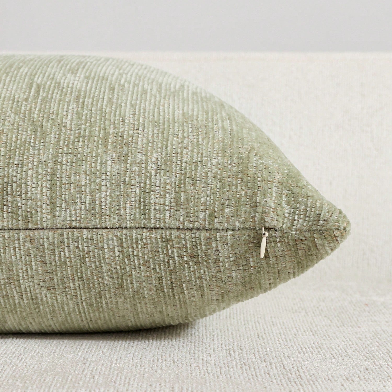 1pc/2pcs Sage Green (Pillow Insert Not Included) Multi-Color Textured Pillowcase, Modern Farmhouse Chenille 3D Textured Soft Breathable Cushion Cover, Suitable For Daily Bedroom, Dining Room, Bed, Sof