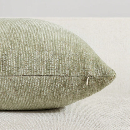1pc/2pcs Sage Green (Pillow Insert Not Included) Multi-Color Textured Pillowcase, Modern Farmhouse Chenille 3D Textured Soft Breathable Cushion Cover, Suitable For Daily Bedroom, Dining Room, Bed, Sof